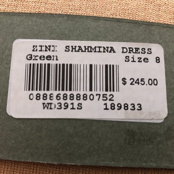 All Saints Zini Shahmina Lined Lightweight Paisley Wrap Dress Grn Pnk Sz 8 NWT - Picture 11 of 12